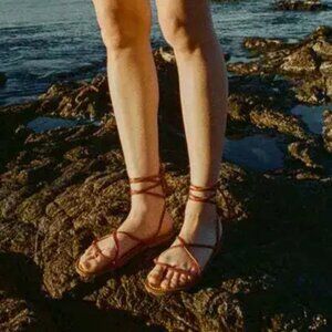 DOEN x KJacques Bikini Leather Wrap Sandal 38